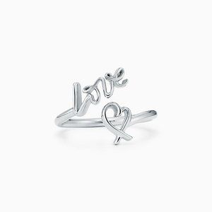 Tiffany Sterling Silver Love Ring